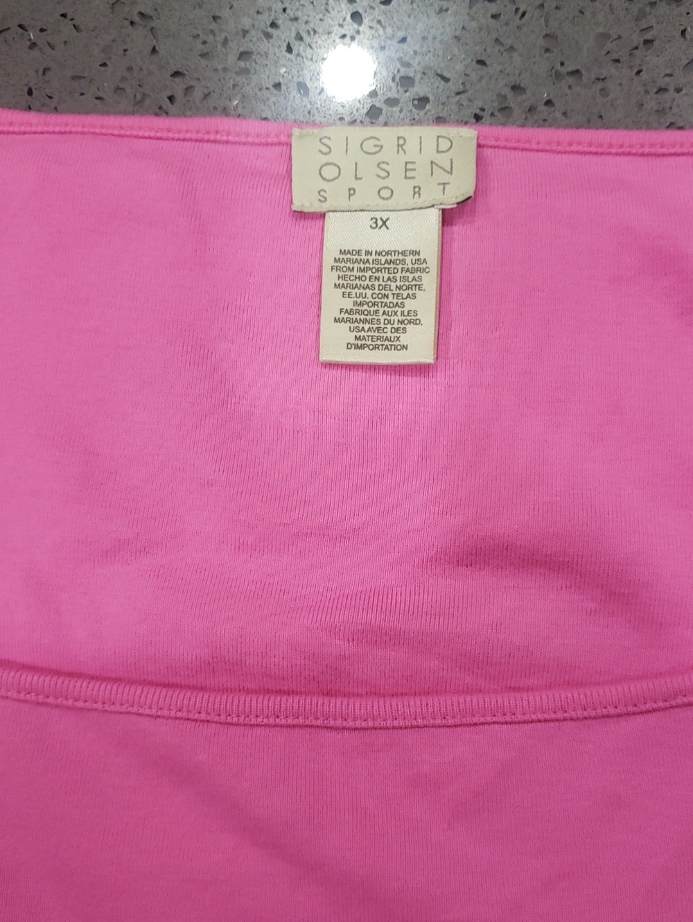 Sigrid Olsen Sport Seamless Bandeau - Bright Pink Sleeveless Top, 3X - Picture 5 of 10